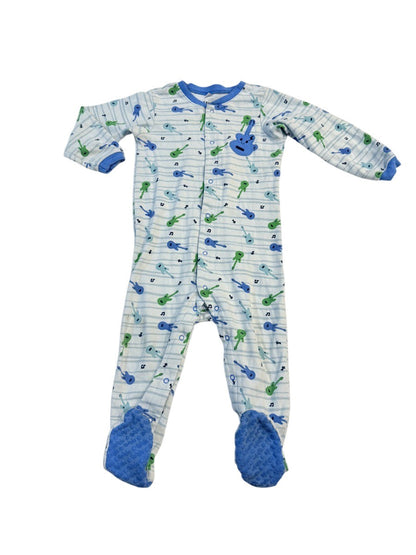 Pekle Guitar Print Footed Sleeper 24M