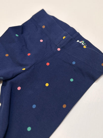 Mini Boden Navy Polka Dot Leggings 5-6Y