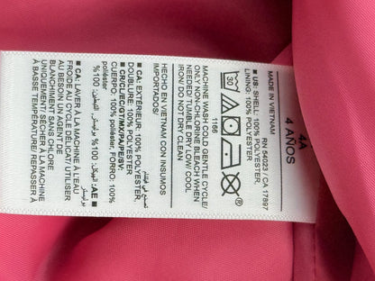NWT - Old Navy Pink Plaid Sherpa-Lined Hooded Jacket 4T