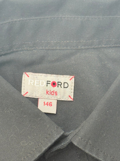 Redford Kids Black Button-Up Shirt 10-12