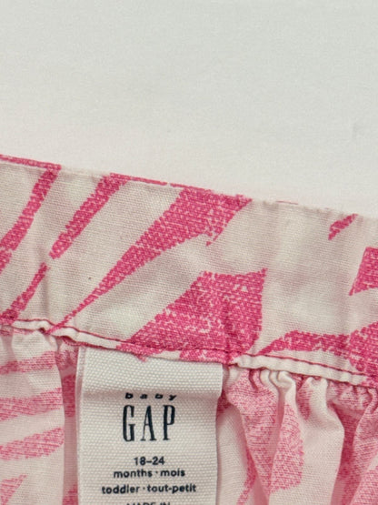 baby Gap Pink Palm Print Romper 18-24M