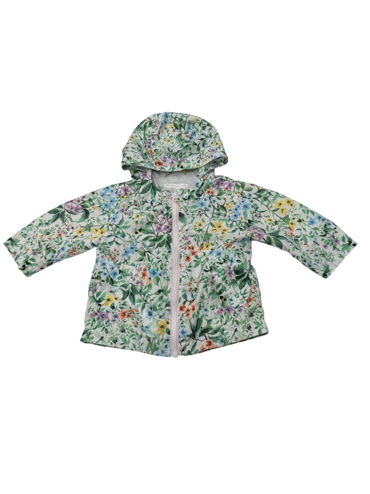 Next Floral Hooded Jacket 6-9 Months