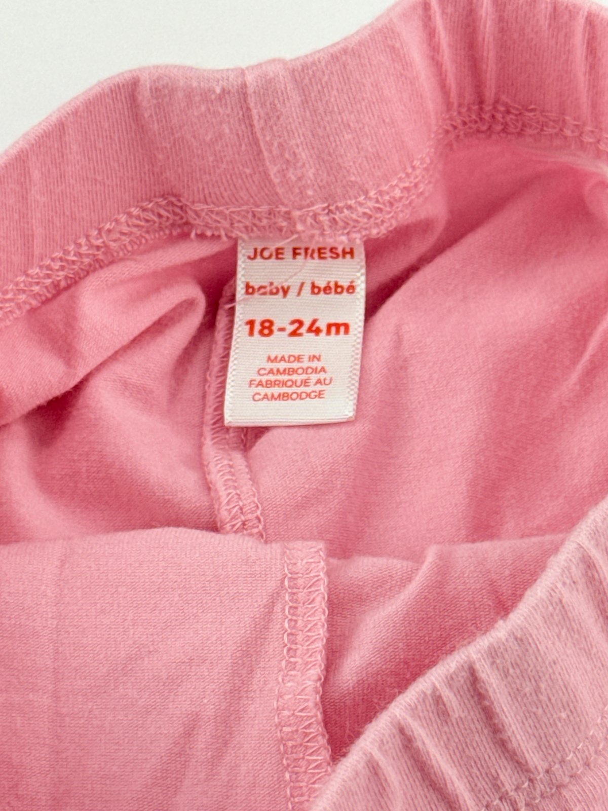 Joe Fresh Pink Leggings 18-24M
