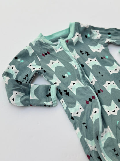 Zippy Jamz Fox Print Footed Sleeper 0-3M