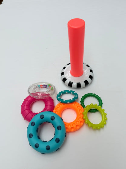 Sassy Stacks of Circles Stacking Ring Toy