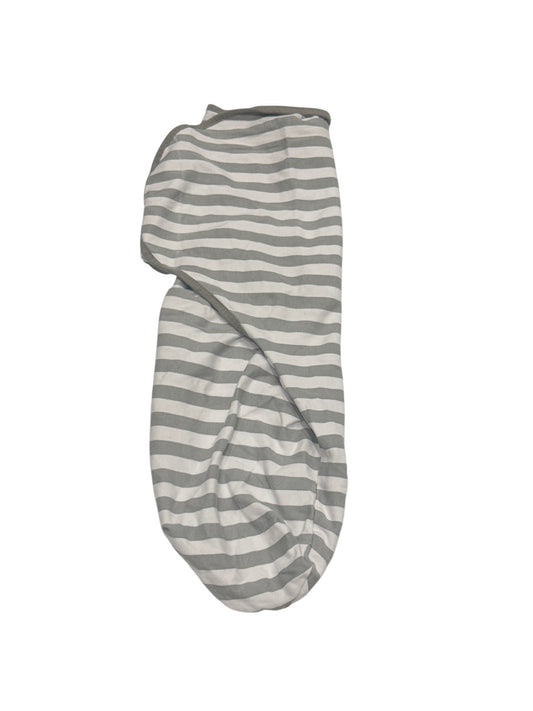 Mama Cheetah Gray Stripe Swaddle Large