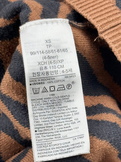 Gap Kids Tiger Stripe Knit Dress Size 4-5