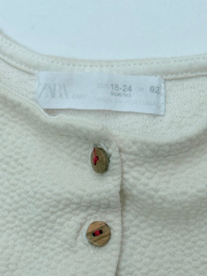Zara Baby Floral Textured Dress Size 18-24M