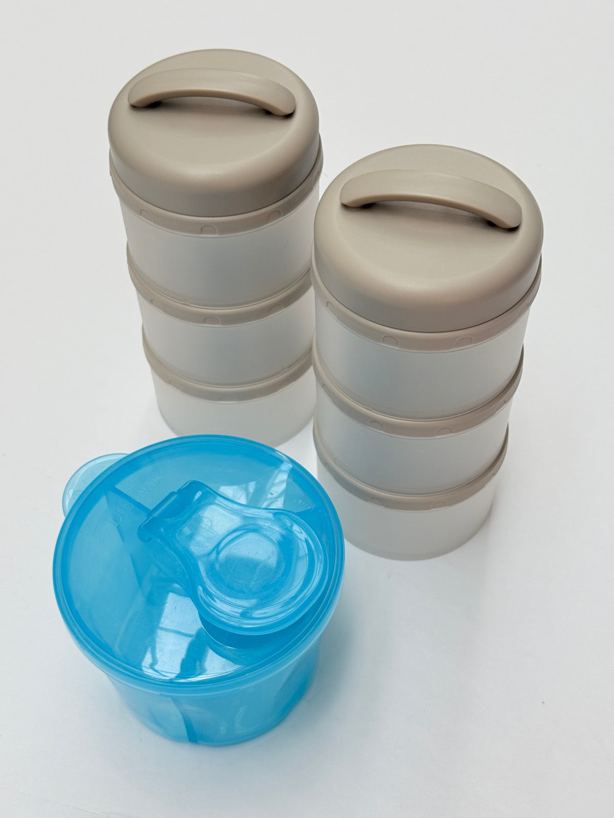 Stackable Baby Formula Milk Powder Dispensers Set