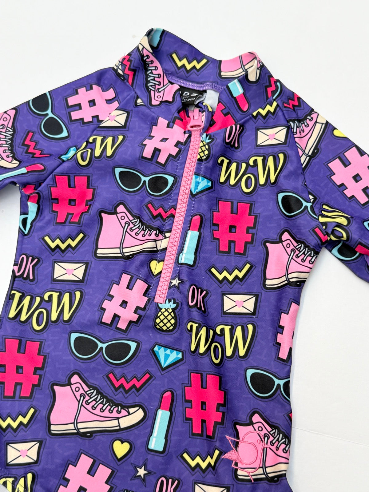Birdz Children Wow Print Swimsuit 24M