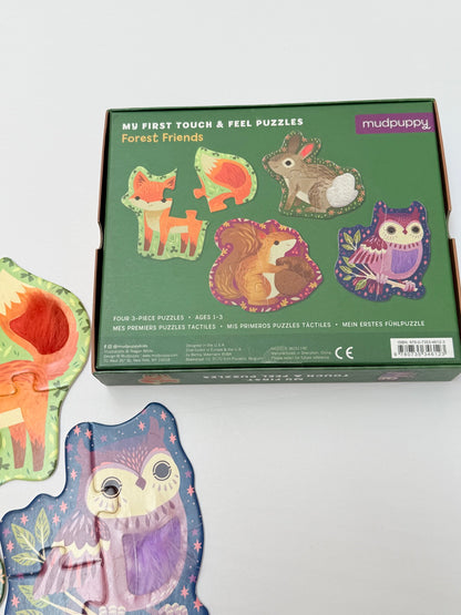 Mudpuppy Forest Friends Touch & Feel Puzzles