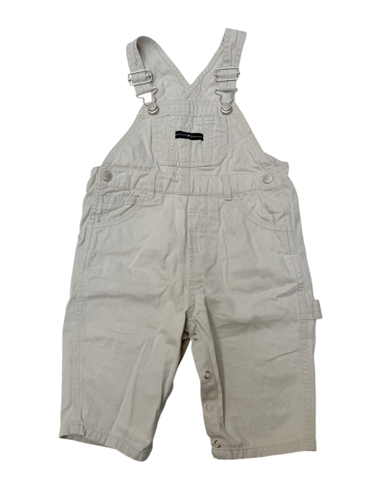 Cool Island Khaki Denim Overalls 12M