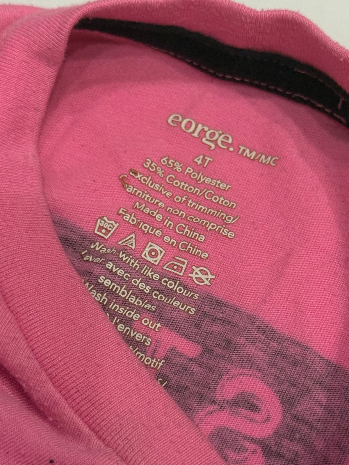 George Be A Nice Human Pink T-Shirt 4T