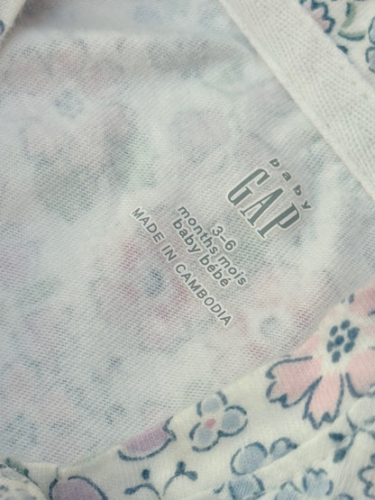 Baby Gap Floral Footed Sleeper 3-6M
