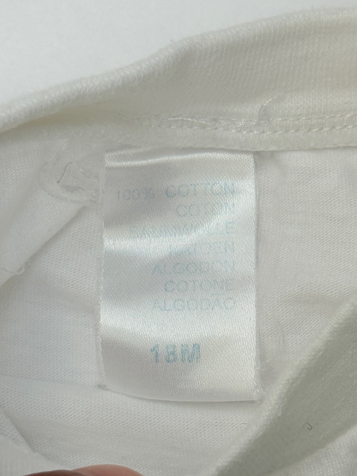 White Long Sleeve T-Shirt 18M