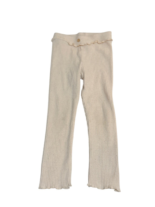Zara Ribbed Ruffle Leggings 4T