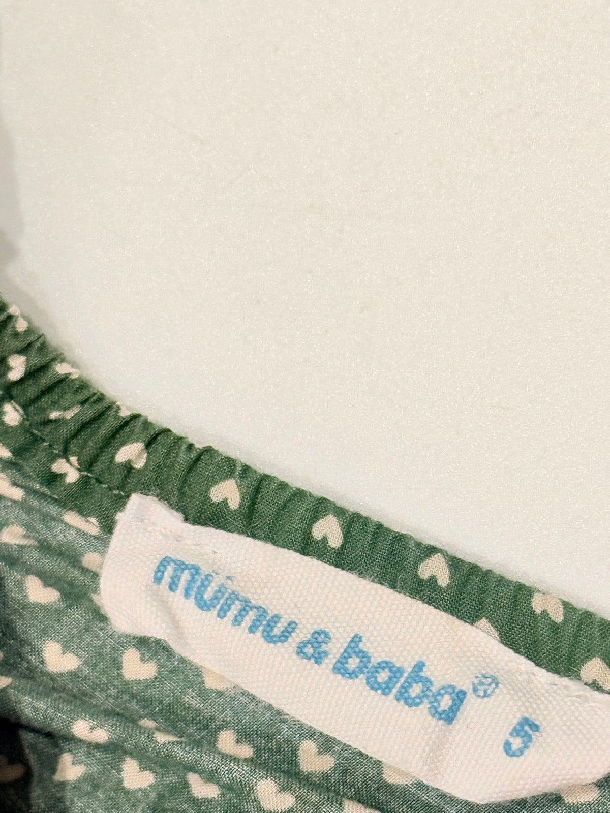 Mumu & Baba Green Heart Dress Size 3Y