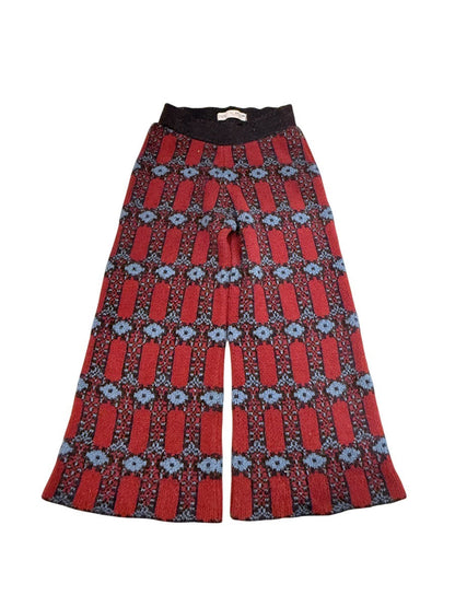 Zara Fair Isle Knit Pants Size 8