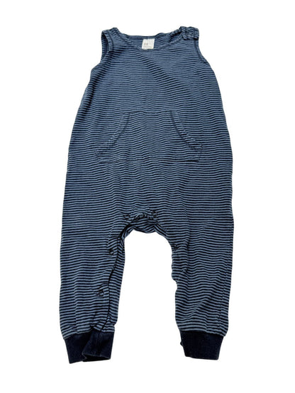 H&M Striped Long Sleeve Romper 12-18M