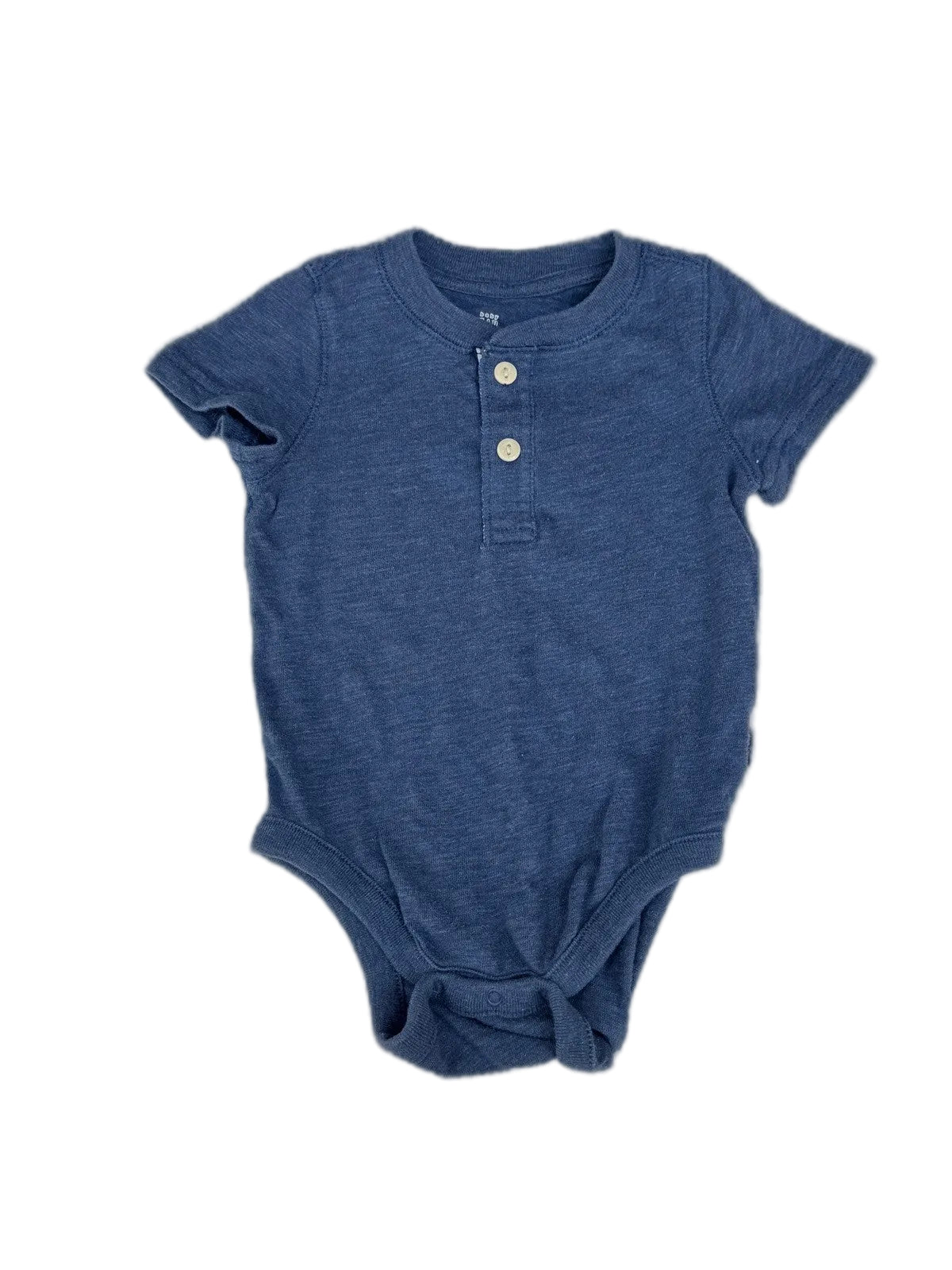 Baby Gap Blue Henley Bodysuit 12-18m
