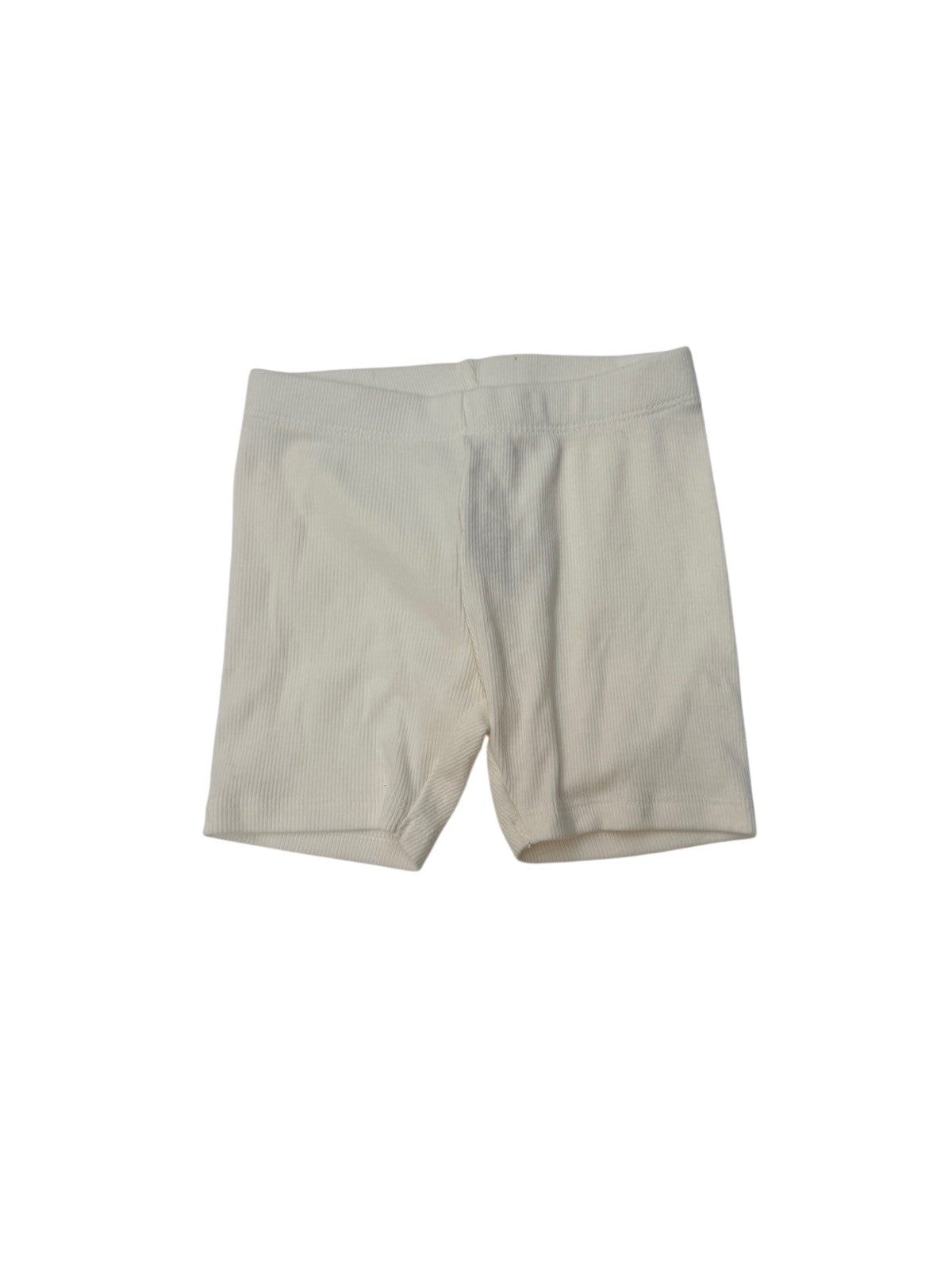 Old Navy Cream Ribbed Biker Shorts 3T