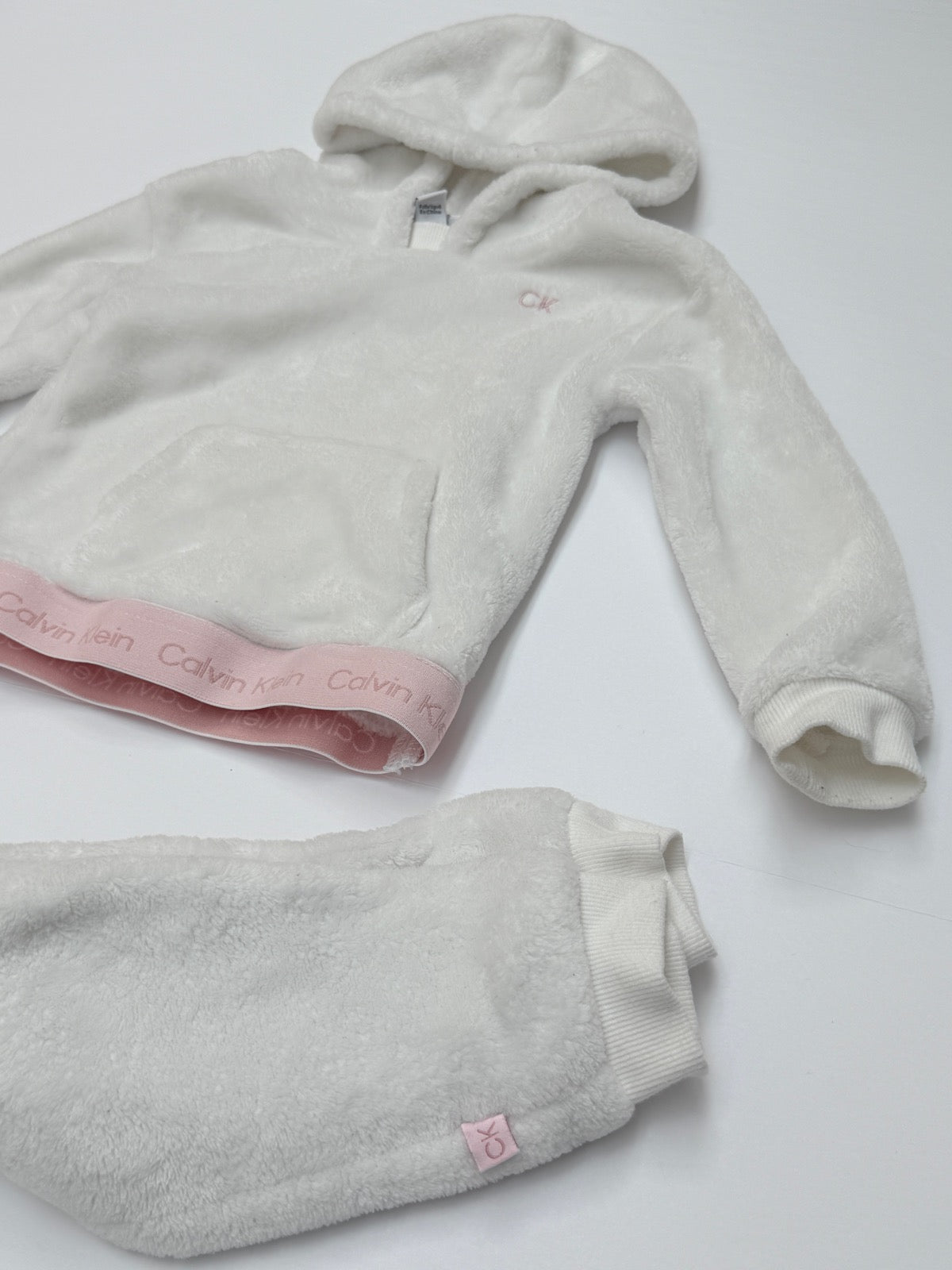 Calvin Klein Faux Fur Hoodie Jogger Set 24M