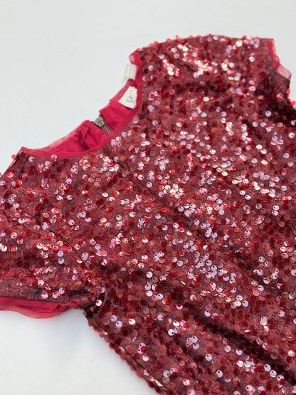 Gap Red Sequin Dress Size 6-7