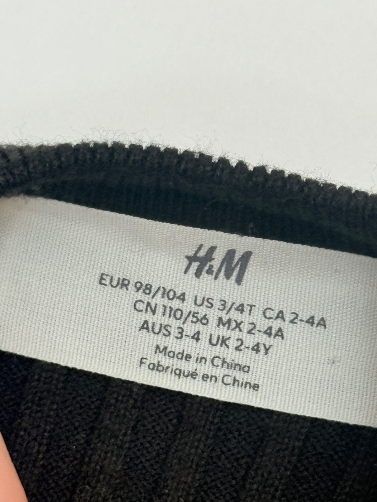 H&M Striped Ribbed Knit Top 2-4