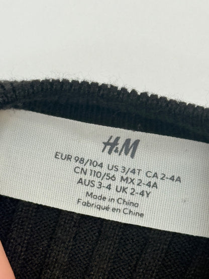 H&M Striped Ribbed Knit Top 2-4