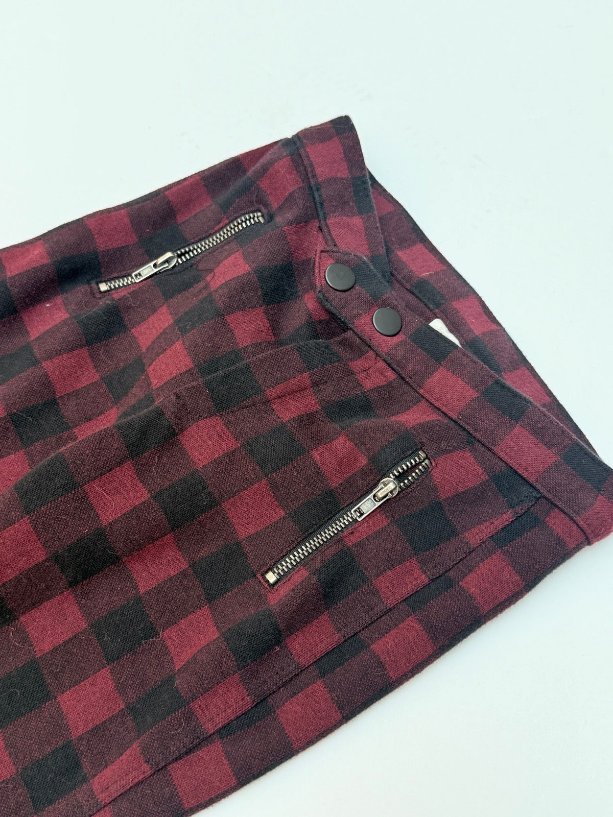 Zara Girls Plaid Zipper Pants Size 5-6Y