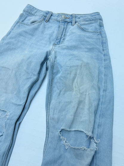 H&M Distressed Wide Leg Jeans Size 8-9Y