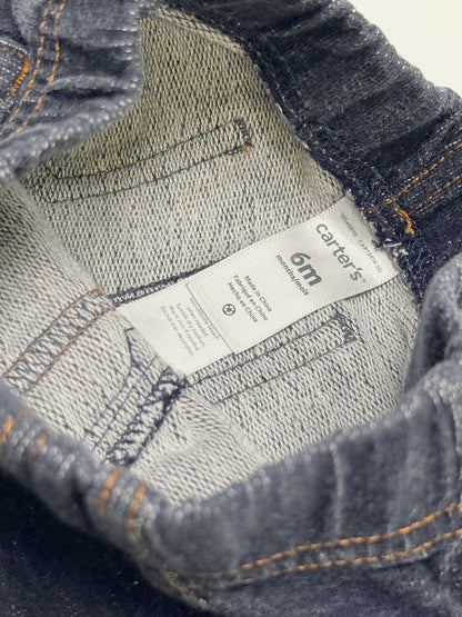 Carter's Navy Denim-Look Pants 6m