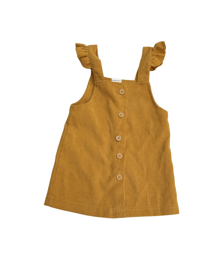 Shappy Chic Mustard Corduroy Ruffle Dress 3-6M