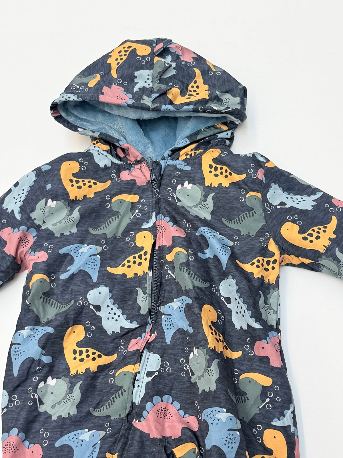 Mick Mack Dinosaur Fleece Lined Snowsuit 6/9M