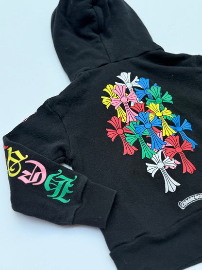 Chrome Hearts Multicolor Floral Cross Hoodie 2T