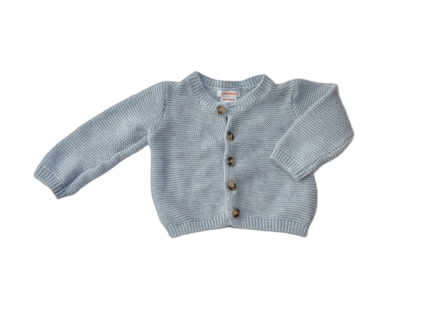 Joe Fresh Light Blue Knit Cardigan 6-12m