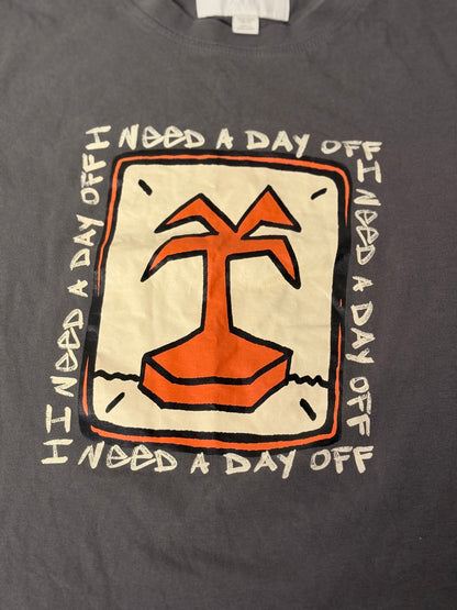 T-Shirt Zara Gris J'ai Besoin d'un Jour de Congé 13-14A