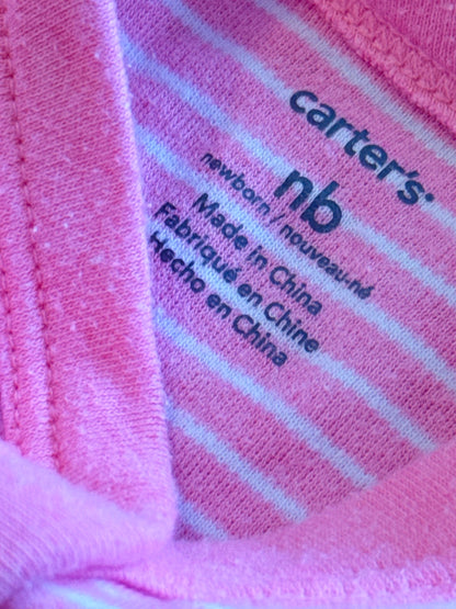 Carter's Strawberry Footed Sleeper Newborn