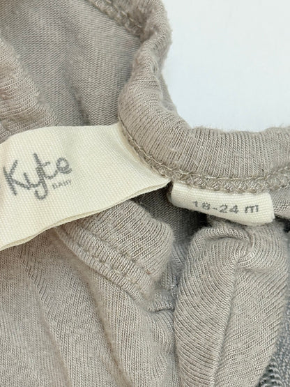 Kyte Baby Grey Zippered Footie Sleeper 18-24m