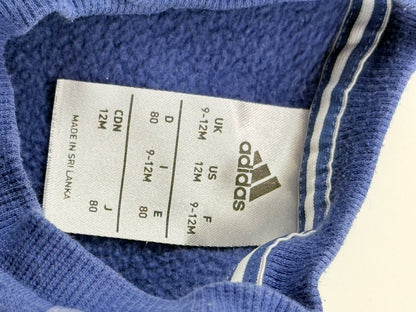 Adidas Real Madrid Blue Sweatshirt Size 12M