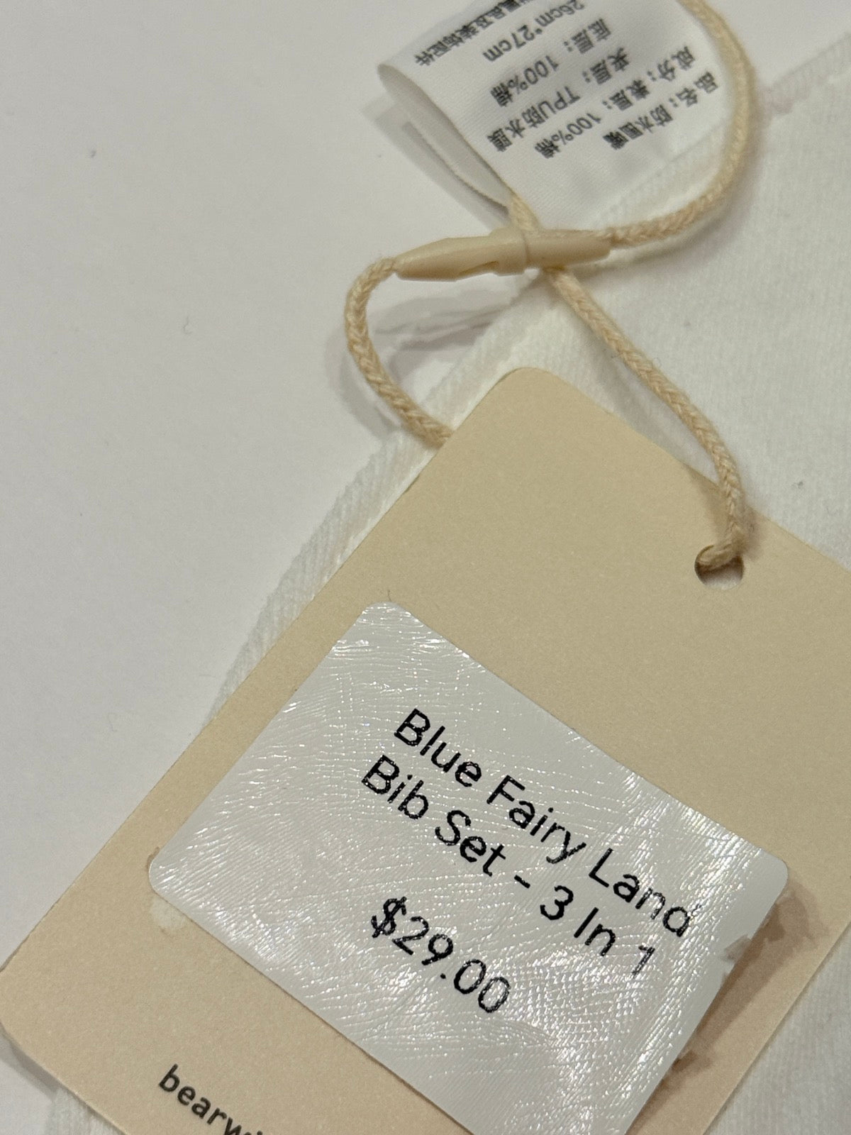 Bear With M Blue Fairy Land Bib Set