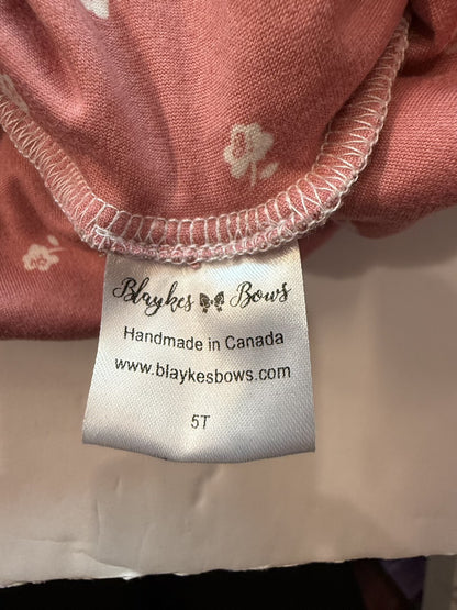 Blaykes Bows Pink Floral Dress 5T