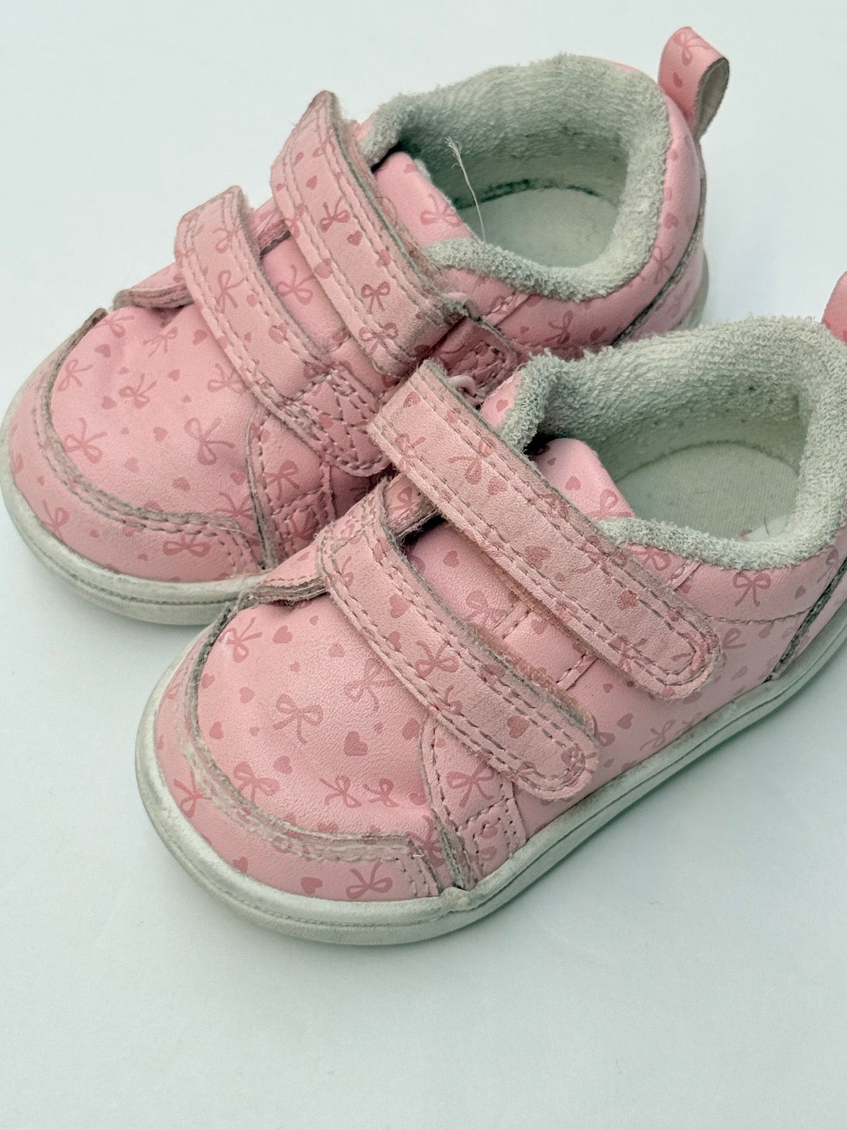 Pink Bow Sneakers Toddler Size 4