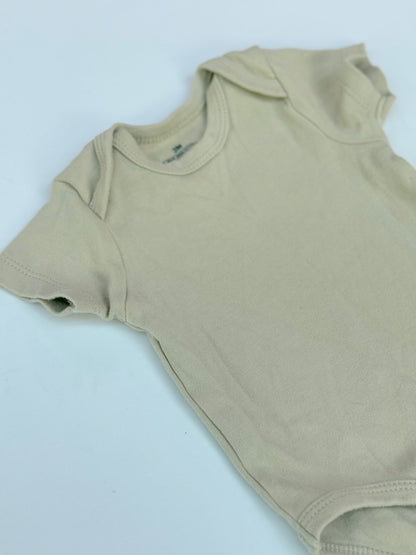 Unknown Beige Short Sleeve Bodysuit 3M