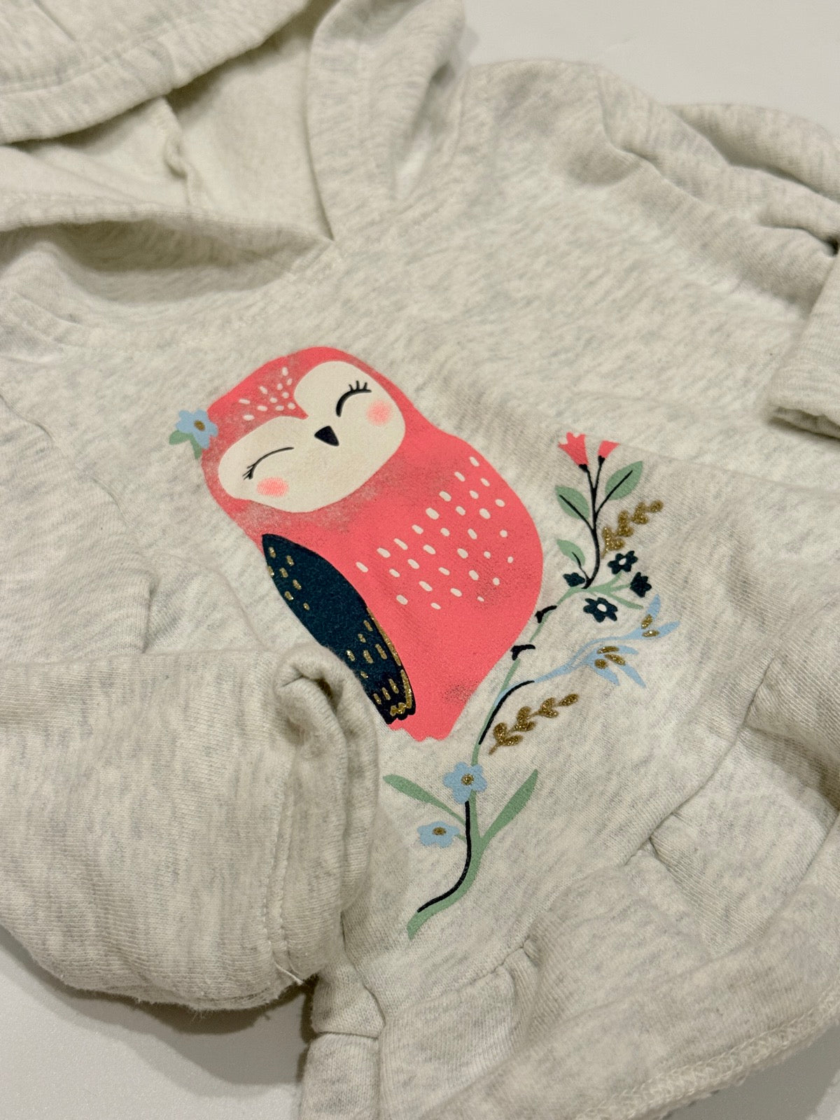 Carter's Owl Hoodie Sweatshirt 12m