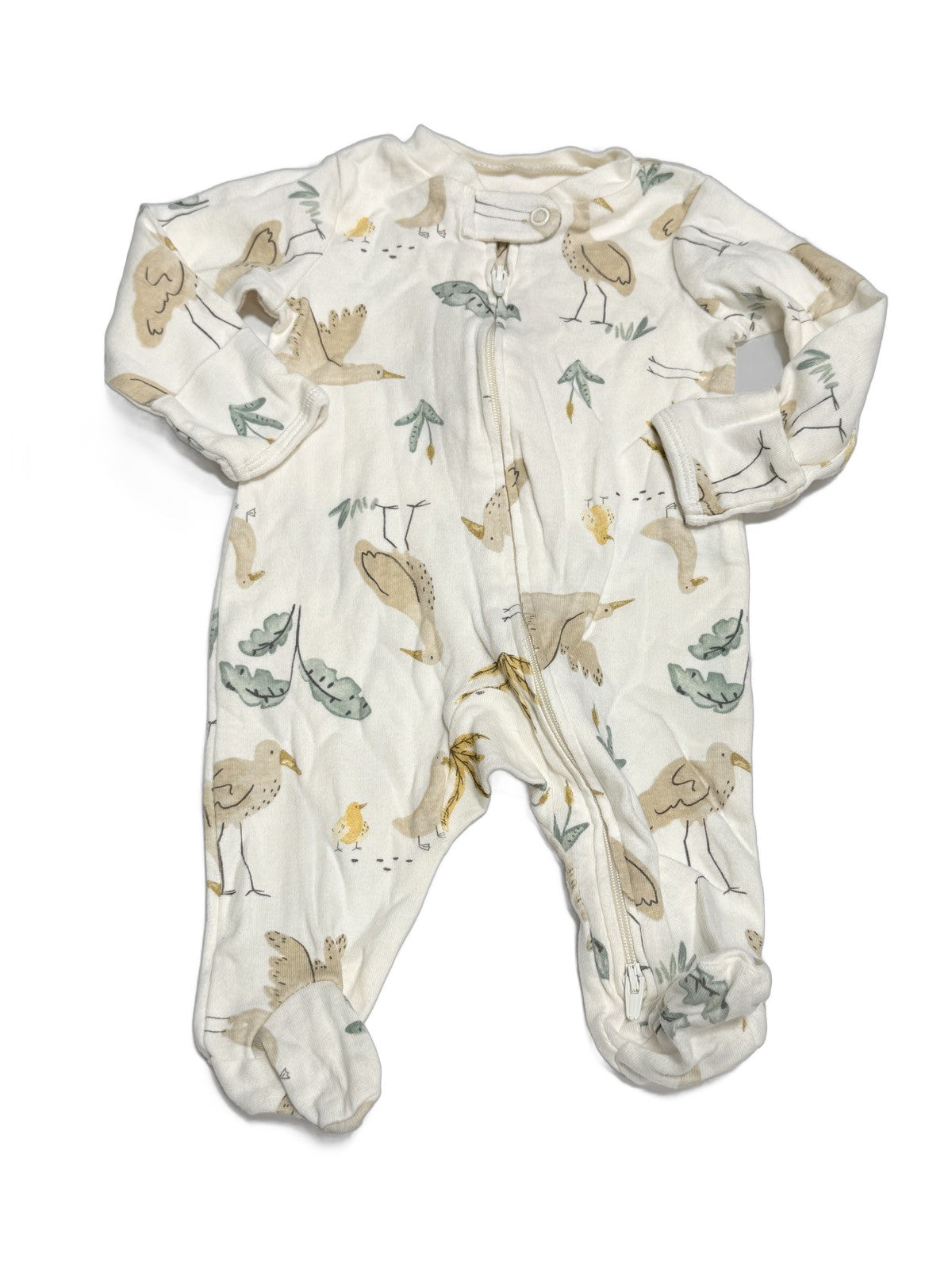 Carter's Bird Print Footed Sleeper 3m
