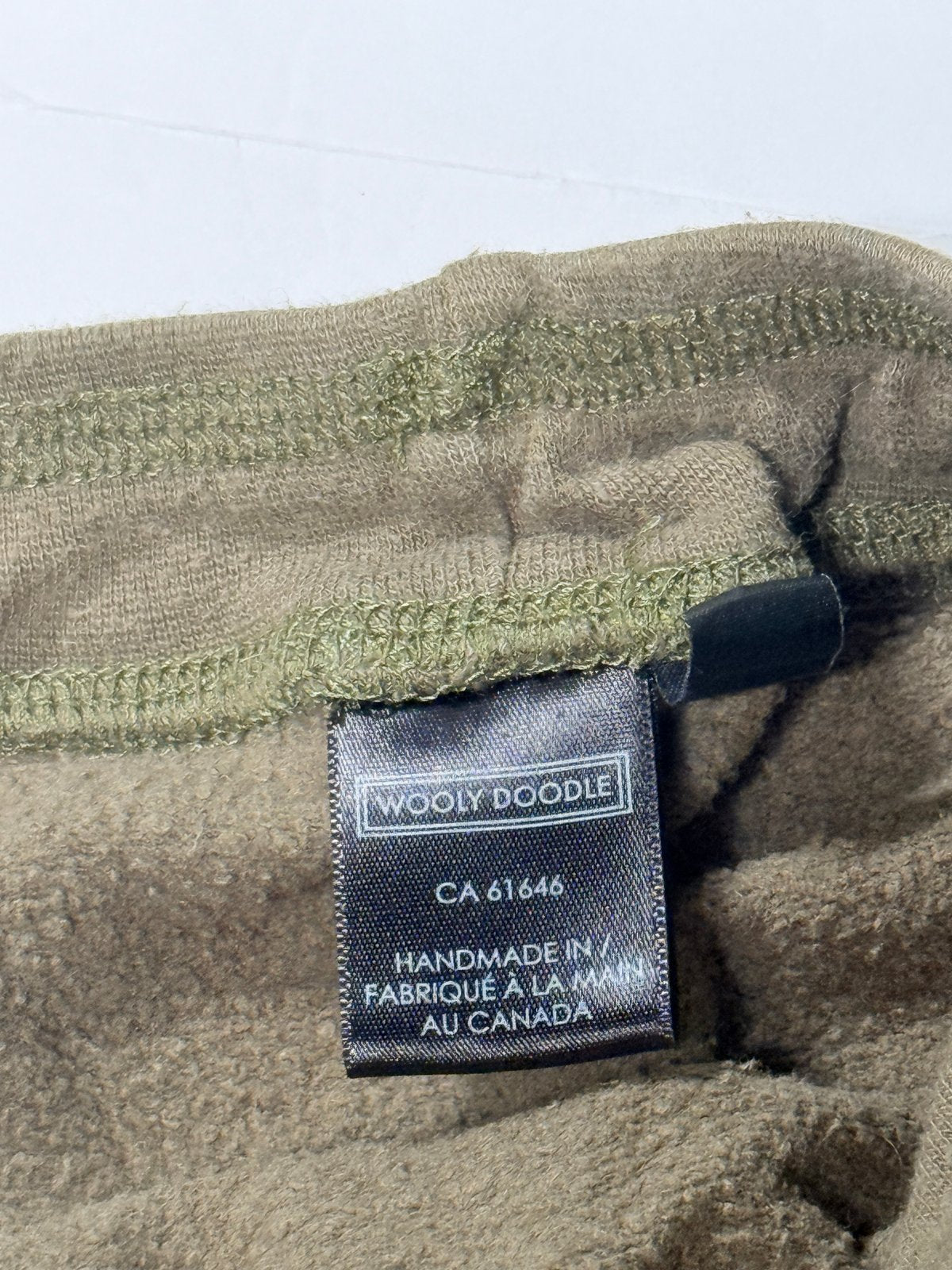 Wooly Doodle Olive Green Joggers 18-24M