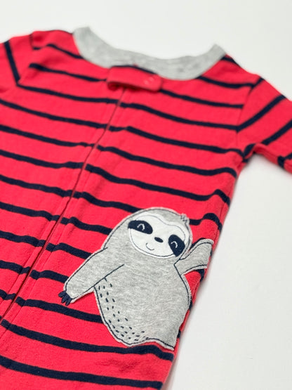 Carter's Sloth Striped Footed Sleeper 12M