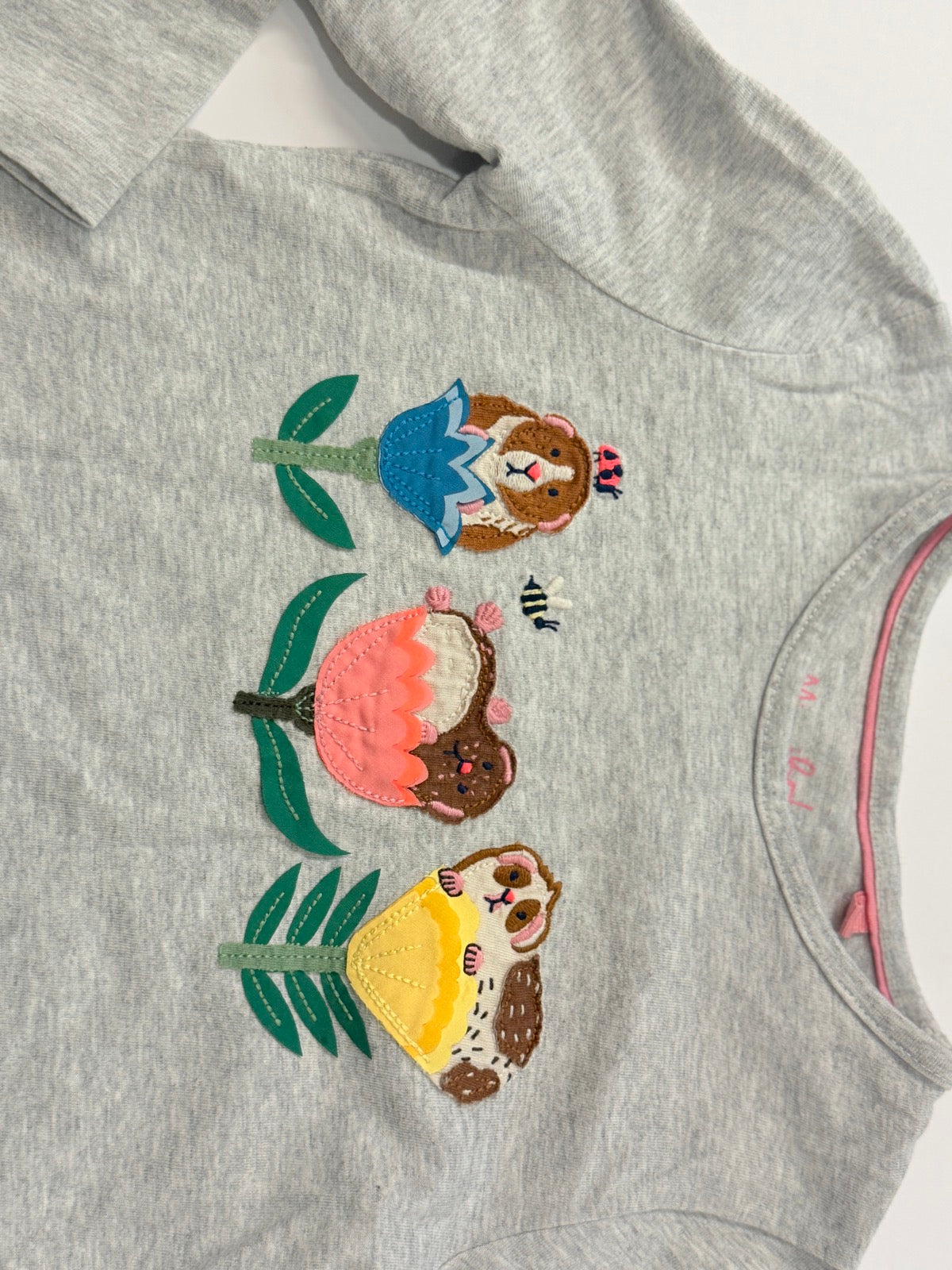 Mini Boden Guinea Pig Floral Long Sleeve Top 5-6y