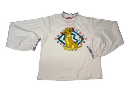 Vintage Disney Lion King White T-Shirt Size 6X
